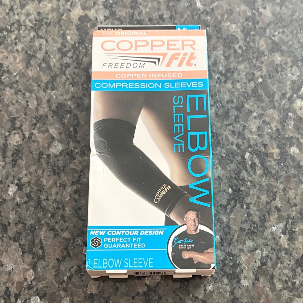 Copper Fit Black Elbow Sleeve- Medium New in Box